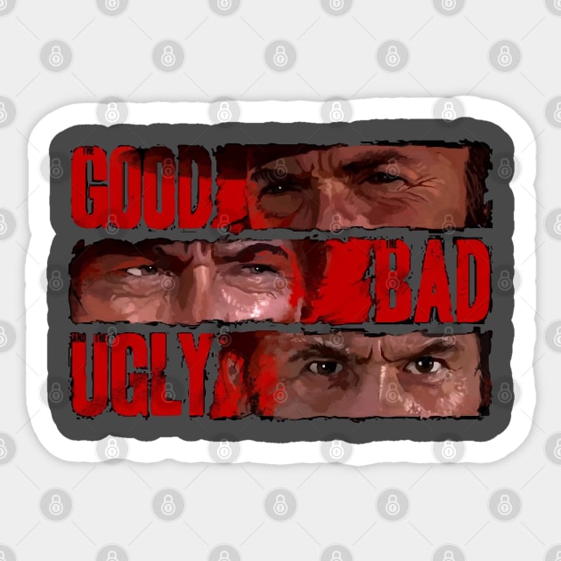 The Good The Bad and The Ugly II Sticker by inkstyl